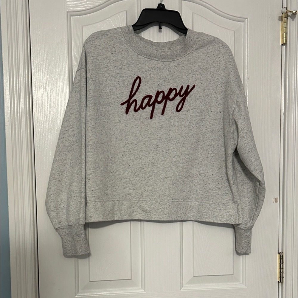 Old Navy Women’s Light Gray  Sweatshirt Medium EUC